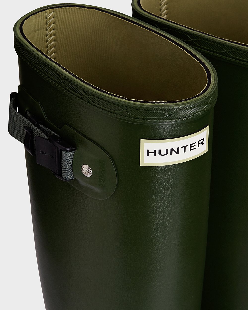 Botas De Altas Hunter Mujer Norris Field Neoprene Lined - Verde - Argentina 8697JVZFM